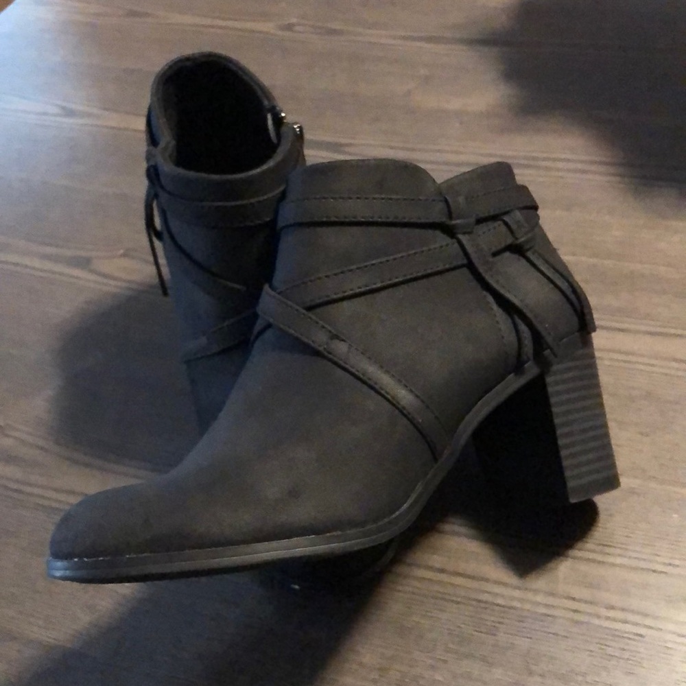 Black Ankle Booties Size 5.5